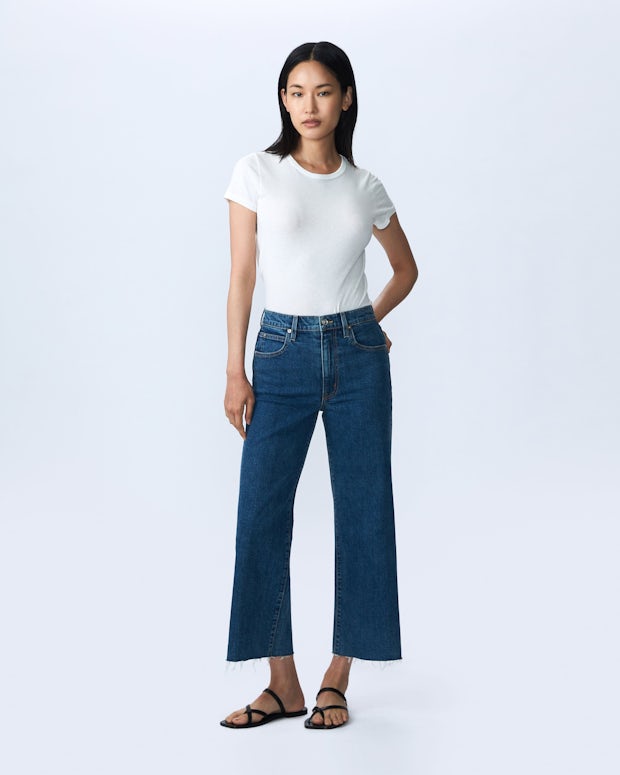 Grace Crop | Promised Land | High Rise | Wide Leg Jean | SLVRLAKE